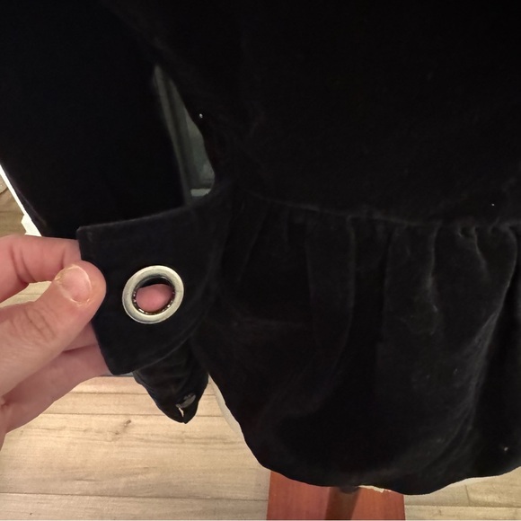 🖤 Guess Jeans Black Velvet Fitted Blazer (S/P) - Picture 7 of 12